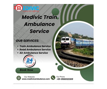 Medivic provides a safe train ambulance facility to patients in Jamshedpur