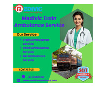 Medivic Train Ambulance Services in Lucknow provides patient transfer at an affordable cost