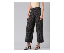 Effortless Elegance with Black Palazzo Pants – Versatile & Stylish by Go Colors