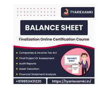 Balance Sheet Finalization Certification Course