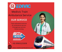 Transfer without discomfort via Medivic Train Ambulance Service in Siliguri