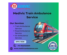 Medivic Train Ambulance Service in Jamshedpur provides the best facilities to the patients