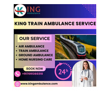 You can Book a King Train Ambulance Services in Ranchi at any Time