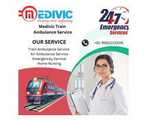 Medivic  Train Ambulance in Varanasi Monitors the Patient's Health every Minute