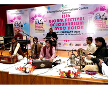 Sufi Musical Extravaganza Mesmerizes Audience at 13th Global Festival of Journalism & AVGC Noida