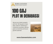 100 Gaj Plot for Sale in Dera Bassi – Prime Location