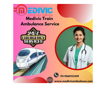 Choose Stress-free Medivic Train Ambulance Services in Gorakhpur for Transfer