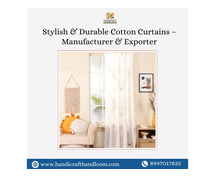 Stylish & Durable Cotton Curtains – Manufacturer & Exporter