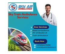 Count On Sky Train Ambulance in Siliguri for Problem-free and Secure Relocation