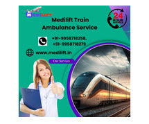 Medilift Train Ambulance in Ranchi provides Better Life Support Facilities during Transfer