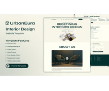 UrbanEura - Interior Design Agency Template for Framer - DesignToCodes