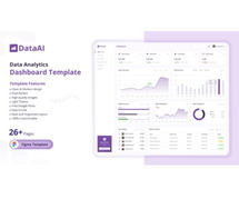 Free Figma Data Analytics Dashboard Template - DesignToCodes