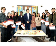 AAFT Student Ambassadors Honoured by Dr. Sandeep Marwah