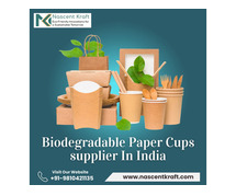 Biodegradable Paper Cups supplier in India