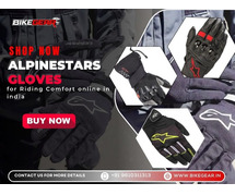 Shop Now Alpinestars Gloves for Riding Comfort online in india