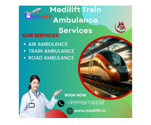 Book a Medilift Train Ambulance for Long-Distance Medical Transfer in Dibrugarh