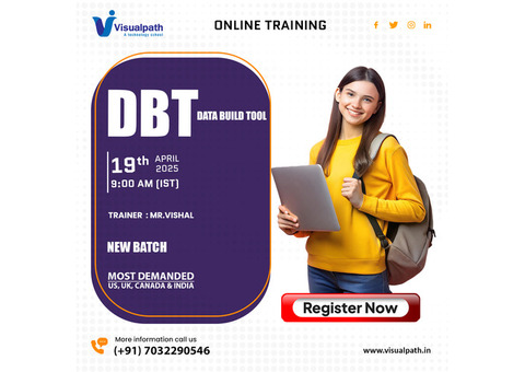 Data Build Tool Online Training New Batch on 19th April
