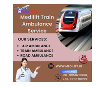 Hire Medilift Train Ambulance in Mumbai with modern medical tools