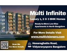 Multi Infinite - Contemporary 1, 2 & 3 BHK Luxury Apartments in Vidyaranyapura, Bangalore