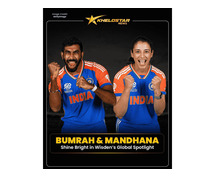 Wisden Honours Bumrah and Mandhana for Their Strong Performances | Khelostar News