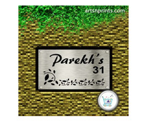 Shop now ACP Stencil Cut Acrylic Name Plate in Gujarat