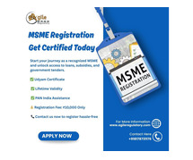 MSME Registration @ ₹10,000 – Get Certified Today!
