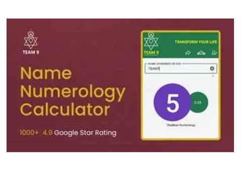 Transform Your Life with Our Name Numerology Calculator