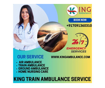 King Train Ambulance has everything a patient needs during transfer in Ranchi
