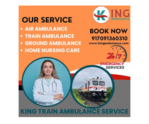 King Train Ambulance Service in Chennai provides facilities like patient transfer roll