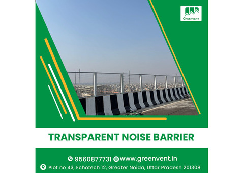 Transparent noise barrier