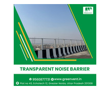 Transparent noise barrier