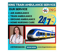 King Train Ambulance Service in Patna which provides the best experience to the patients