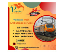 Vedanta Train Ambulance Services in Pune provides proper medical transportation