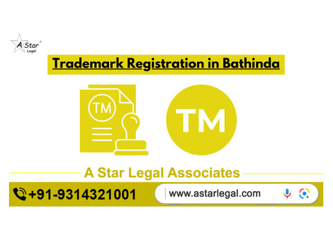 Trademark Registration in Bathinda Call Now 9314321001