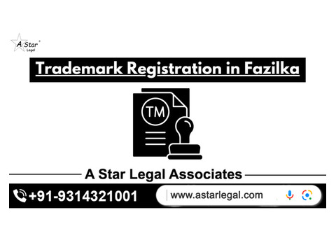 Trademark Registration in Fazilka Call Now 9314321001