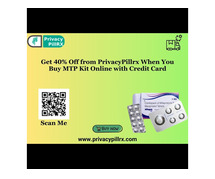Get 40% Off from PrivacyPillrx When You Buy MTP Kit Online with Credit Card
