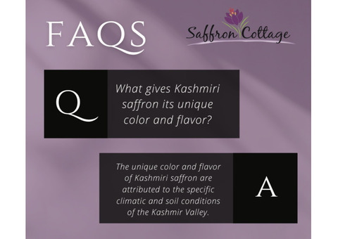 The Secret Behind Kashmiri Saffron’s Rich Color & Aroma