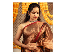 Explore sun-kissed vows with our elegant summer wedding sarees collection