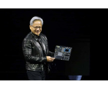 Nvidia CEO jokes at the GTC conference