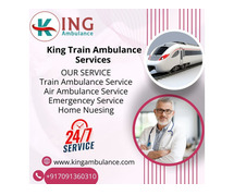 King Train Ambulance in Silchar with Life-care Medical Care