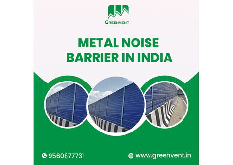Metal noise barrier in India