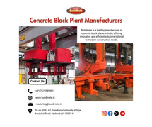 Concrete Block Plant Manufacturers | +91 76759 89961 | Buildmate