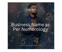 Business name as per numerology