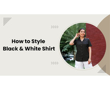 How to Style Half Sleeve Black & White Shirt for Women