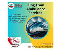 The chances of trouble are minimal by using King Train Ambulance in Darbhanga