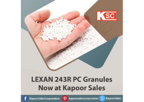 LEXAN 243R PC Granules Now at Kapoor Sales