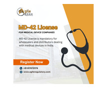 CDSCO MD-42 License for Class A & B Medical Devices