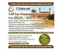 77 Data: Download the Verified Manufacturing Companies in Delhi NCR in 2025