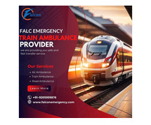 Now it is easy and safe to transport the patient through the Falc Emergency Train Ambulance in Patna