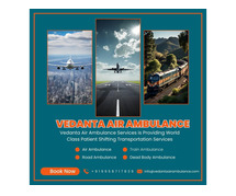 An Air Ambulance with Specialist Paramedics from Delhi through Vedanta